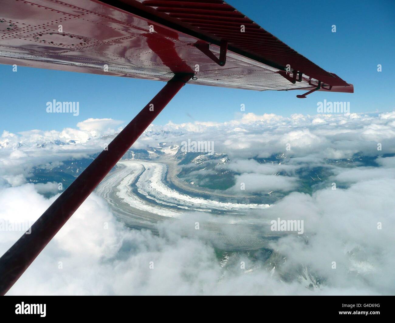 Aerial view of Kantishna River Stock Photo Alamy