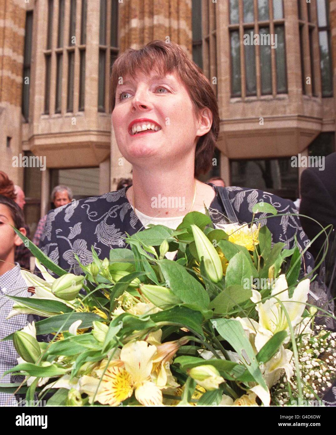 Harriet Harman leaves her office at Richmond House, after being dismissed as Social Security Secretary following today's (Monday) Cabinet reshuffle. See PA story POLITICS Reshuffle. Photo by Rosie Hallam/PA Stock Photo