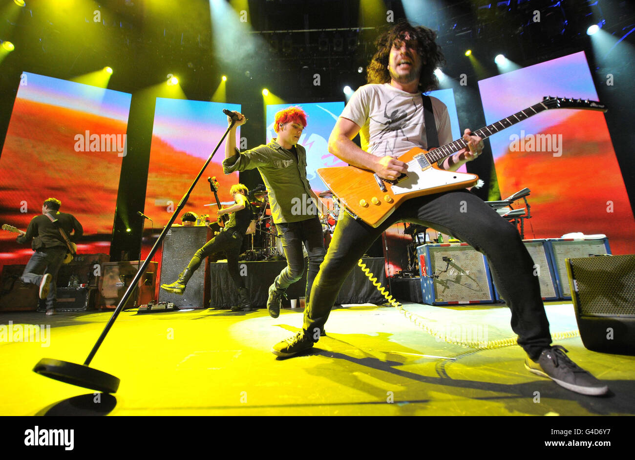 My Chemical Romance Perform At The Itunes Festival At The Roundhouse In Camden London Stock Photo Alamy