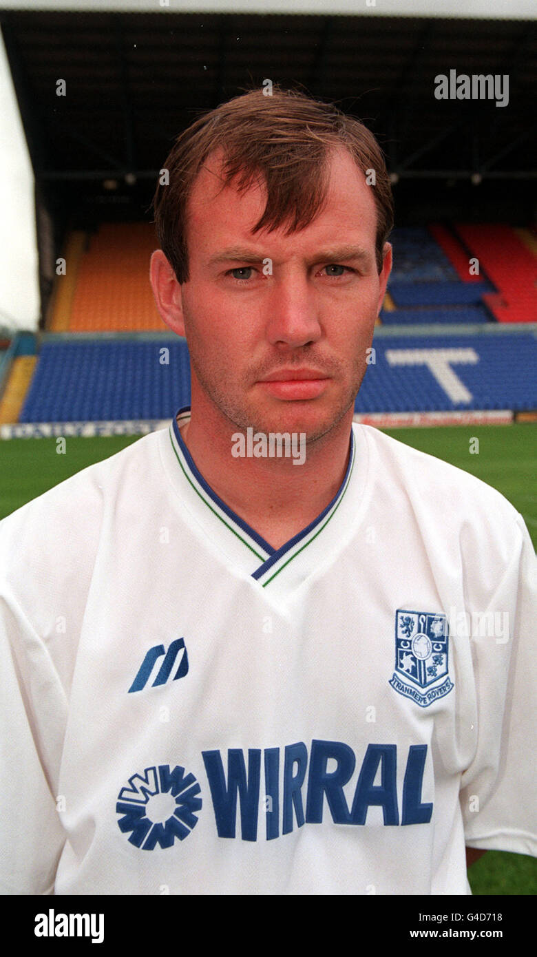 KENNY IRONS OF TRANMERE ROVERS FOOTBALL CLUB Stock Photo
