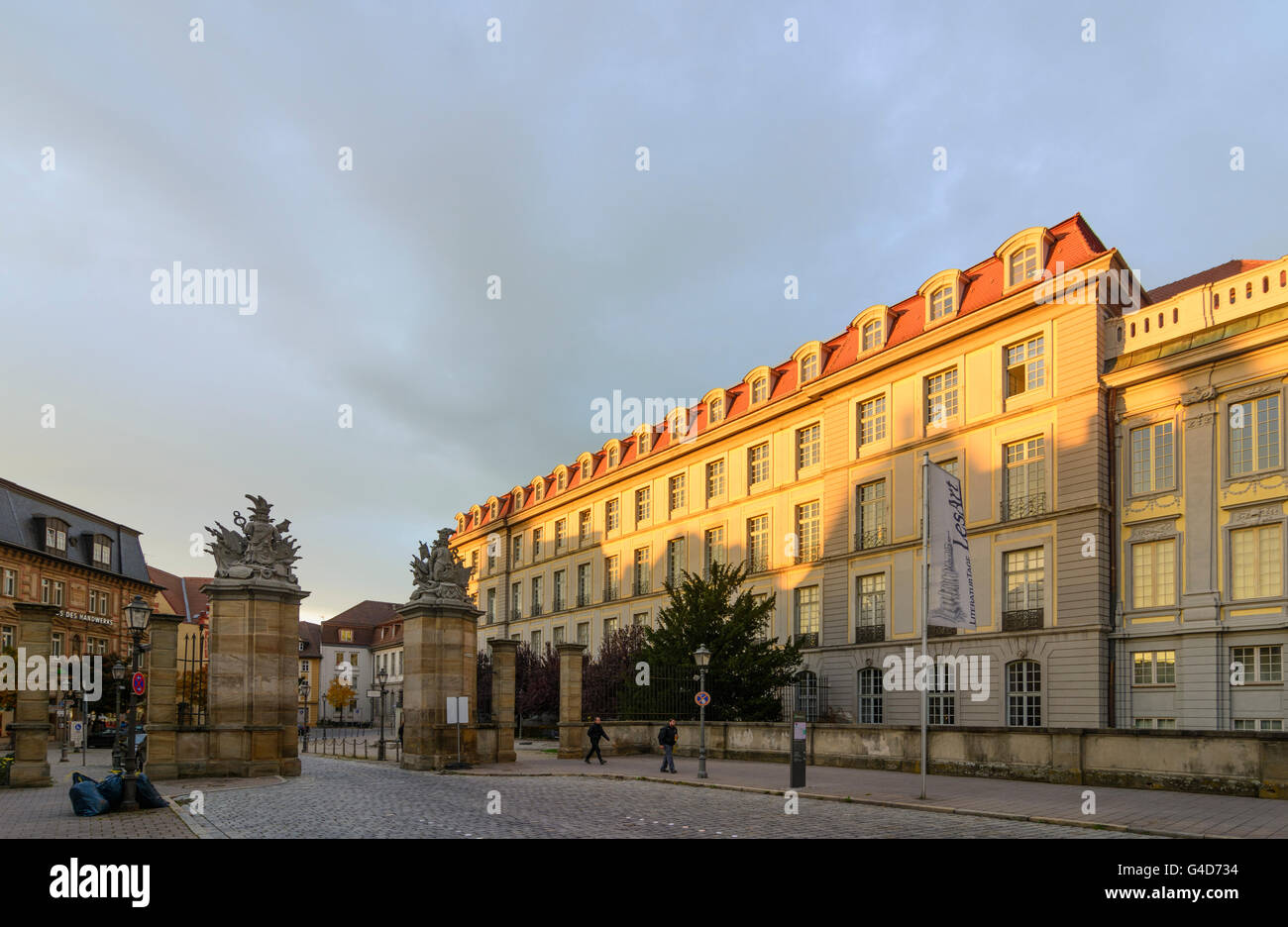 Ansbach Residence , now houses the residence of the government of Middle Franconia, Germany, Bayern, Bavaria, Mittelfranken, Mid Stock Photo