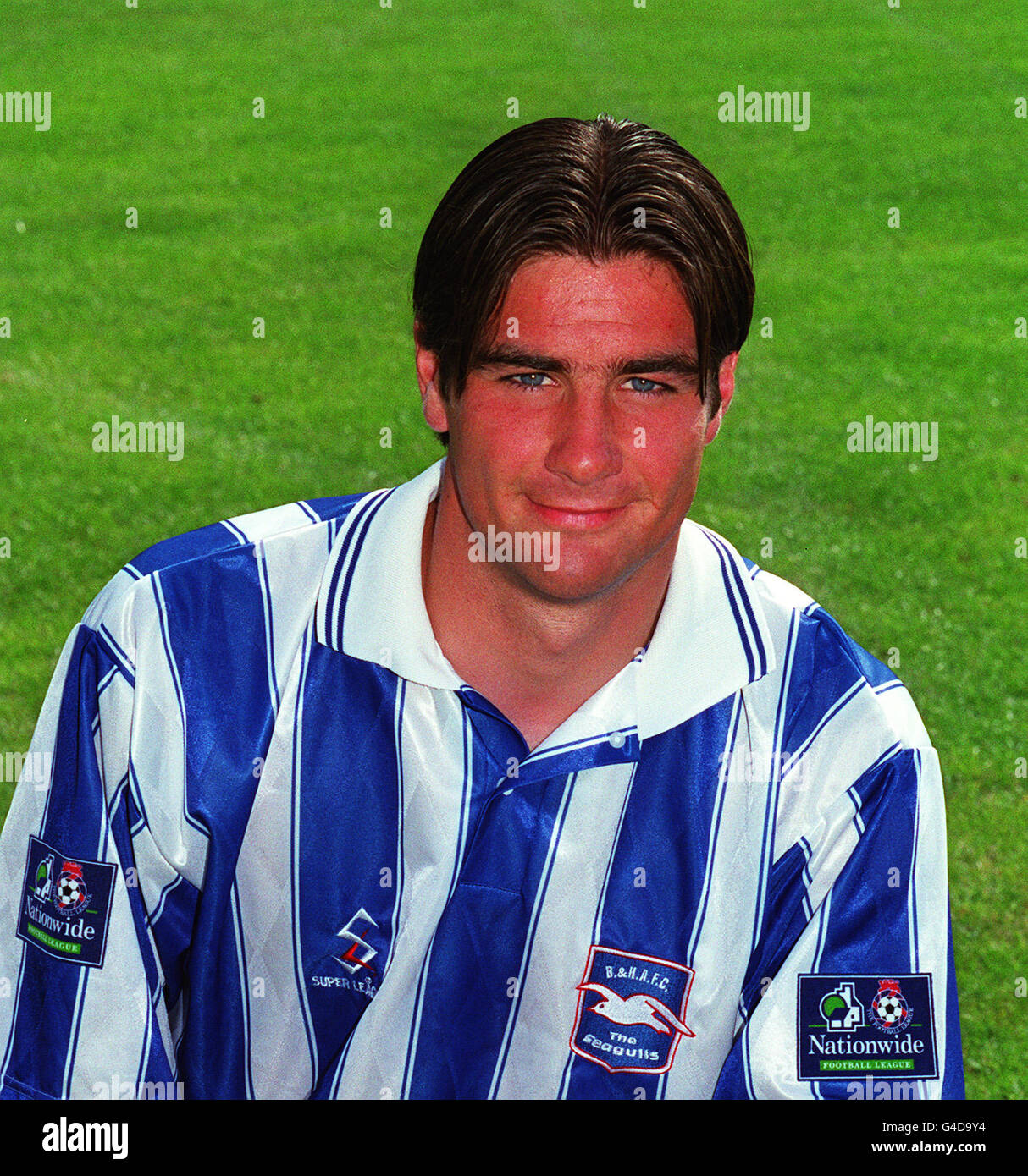 RICHIE BARKER OF BRIGHTON AND HOVE ALBION FOOTBALL CLUB Stock