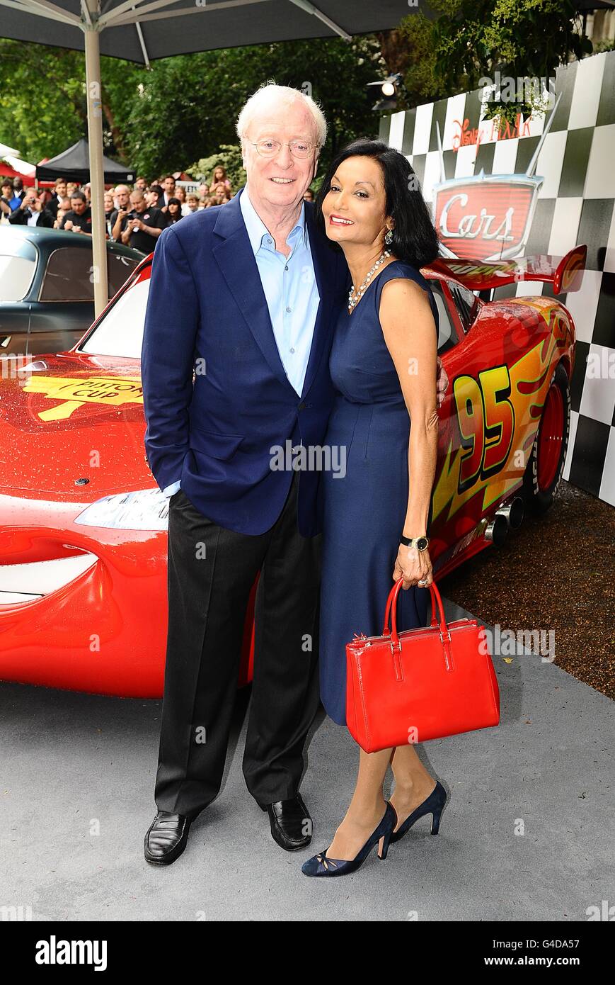 Sir Michael Caine and his wife Shakira Caine arriving for the Cars 2 UK ...