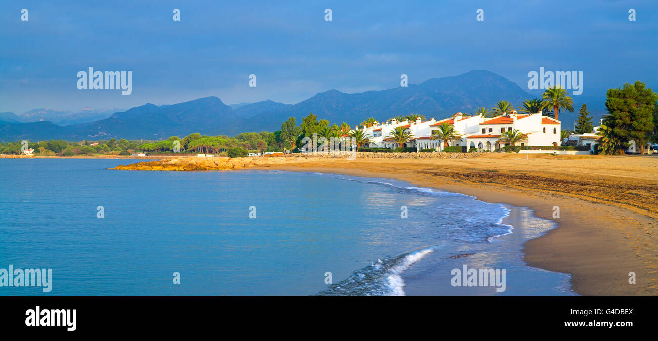 Coastline at Costa Dorada, Spain Stock Photo