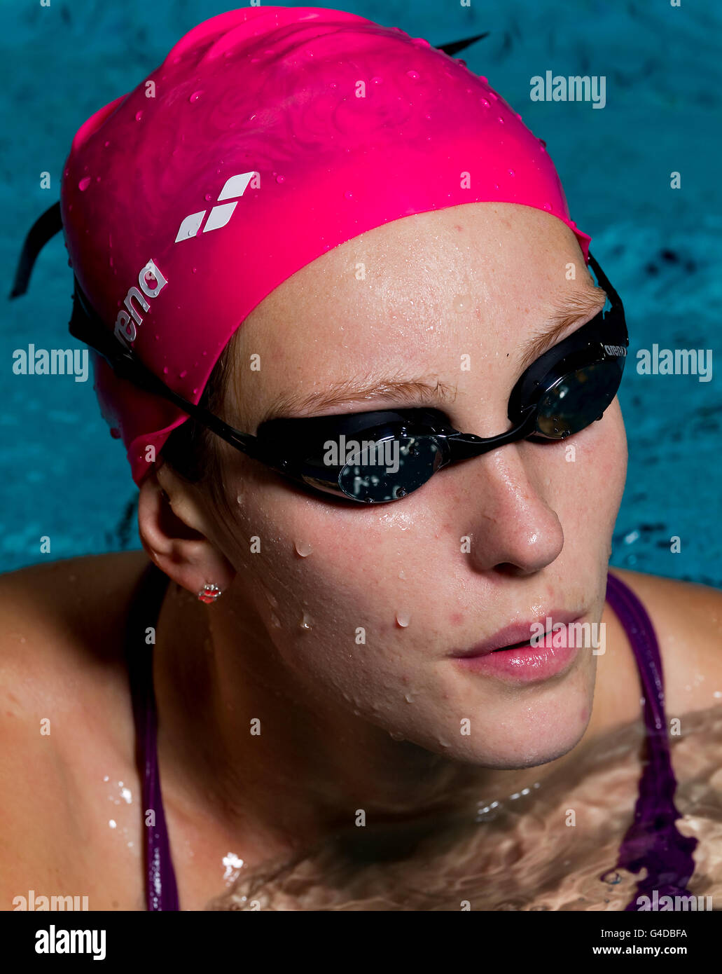 Swimming Team GB Media Day Loughborough University Pool Stock Photo