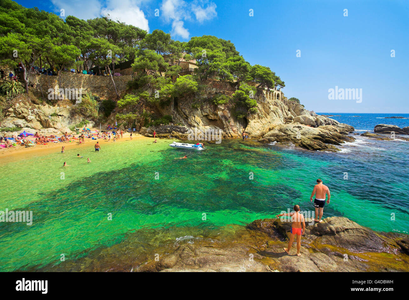 Cap Roig Beach, Costa Brava, Spain Stock Photo