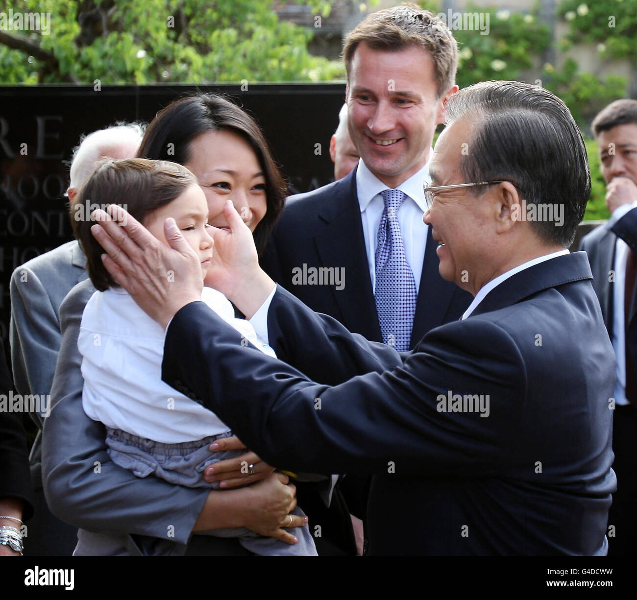 Chinese Premier Wen Jiabao visits UK Stock Photo