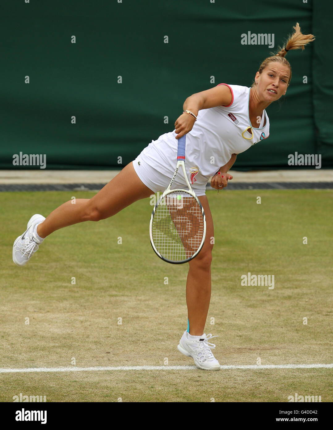 Slovakia's Dominika Cibulkova in action during day six of the 2011  Wimbledon Championships at the All England Lawn Tennis and Croquet Club,  Wimbledon Stock Photo - Alamy