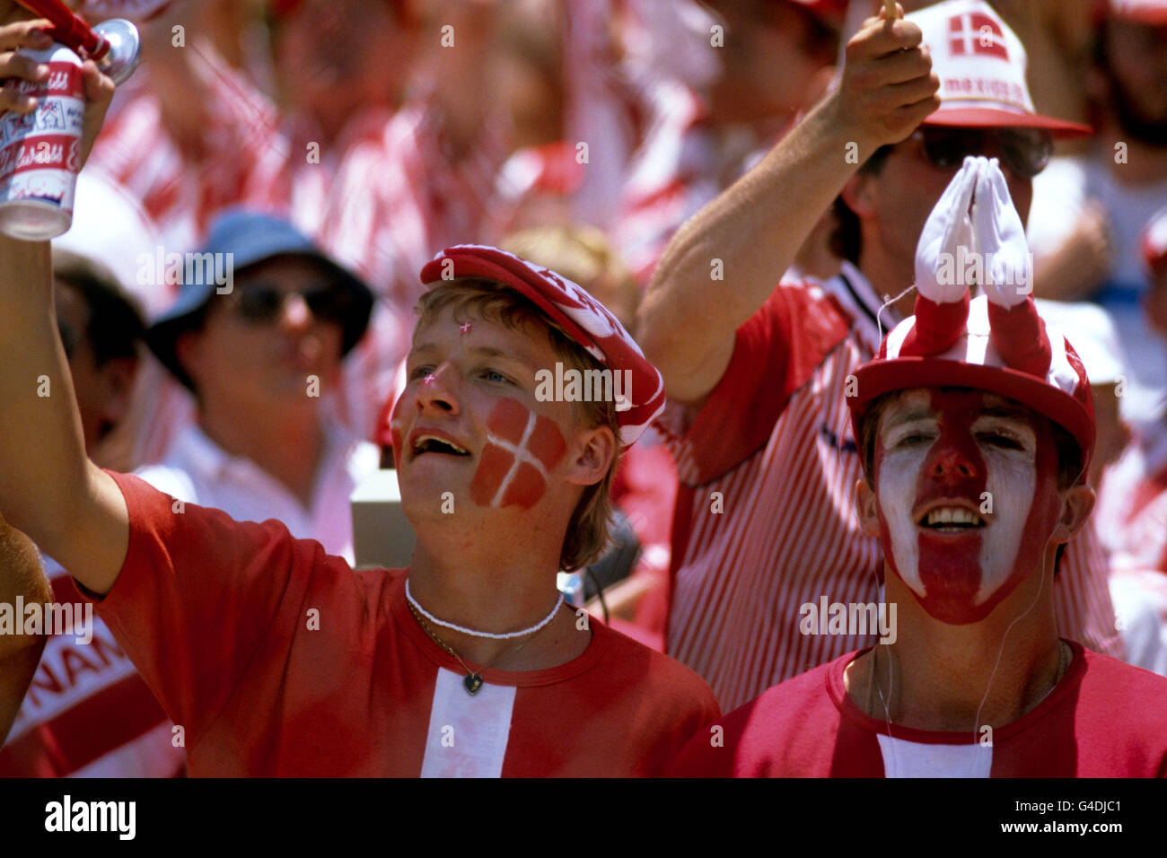Soccer 1986 FIFA World Cup Finals Group E West Germany v Denmark