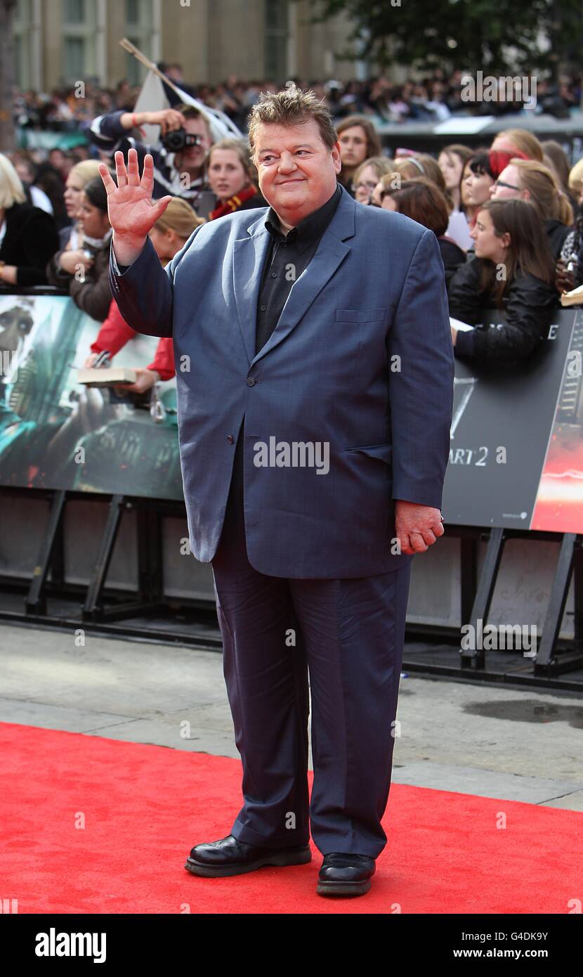 Robbie Coltrane arriving for the world premiere of Harry Potter And The Deathly Hallows: Part 2. Stock Photo