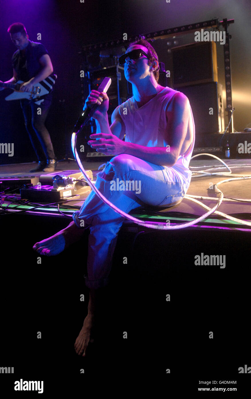 James Allan of Glasvegas performs on stage at the Roundhouse in north London as part of the iTunes Festival. Stock Photo