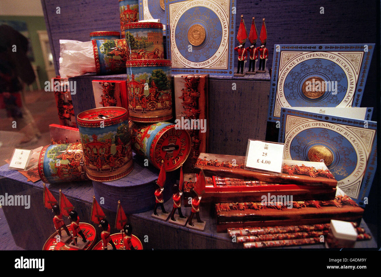 BUCKINGHAM PALACE SOUVENIRS Stock Photo