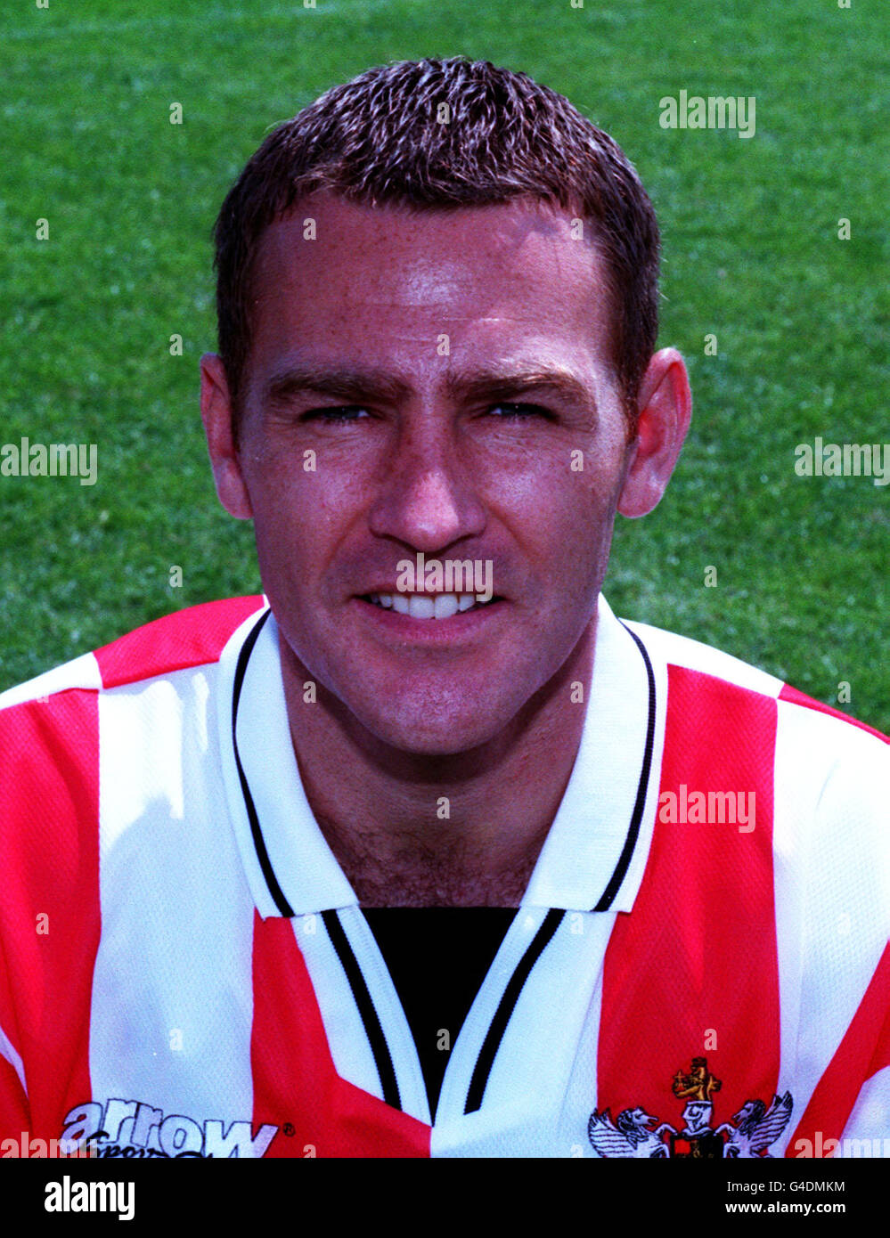 EXETER CITY FC. JIMMY GARDNER OF EXETER CITY FOOTBALL CLUB. Stock Photo