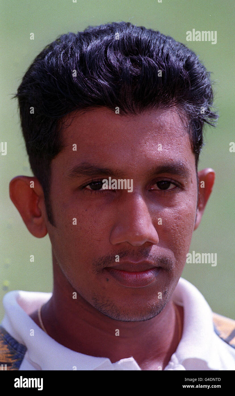 SRI LANKA cricket. NIROSHIN BANDARATILLEKE, MEMBER OF THE SRI LANKAN CRICKET SQUAD. Stock Photo