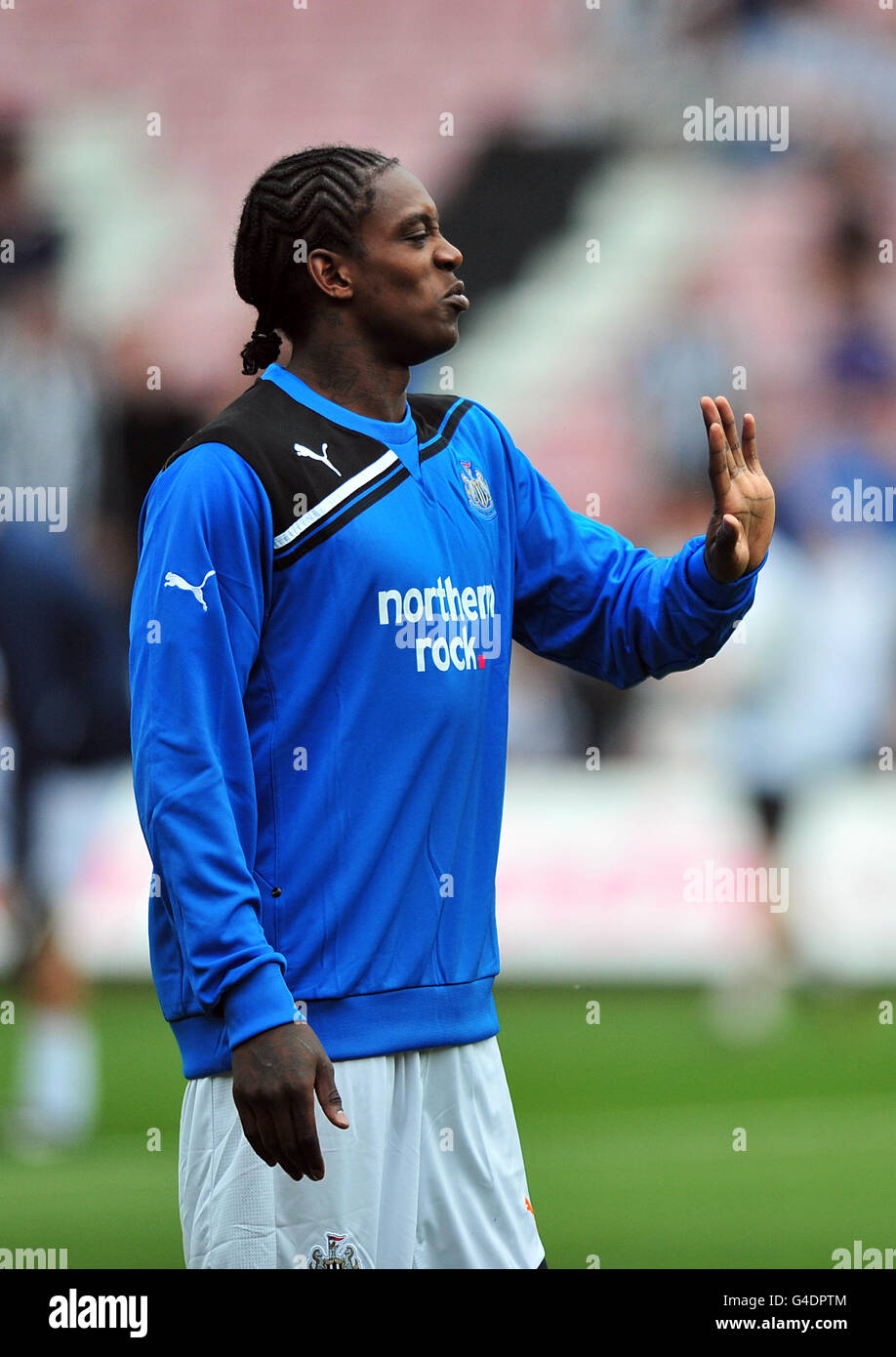 Soccer - Pre Season Friendly - Darlington v Newcastle United - The Darlington Arena Stock Photo