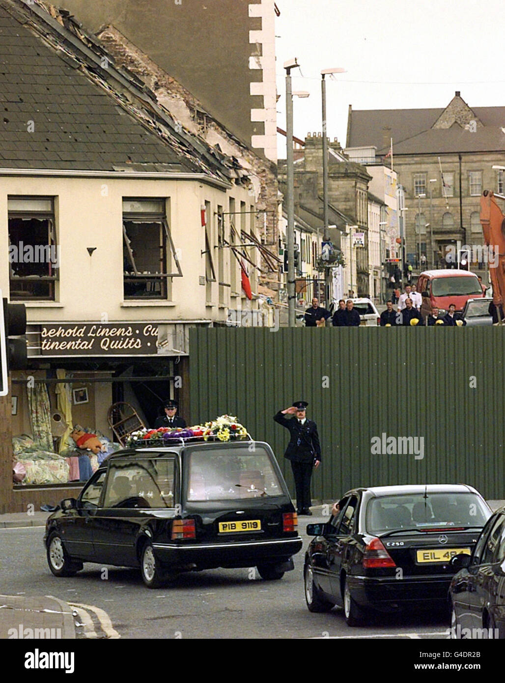 ULSTER Blast Funeral White Stock Photo Alamy