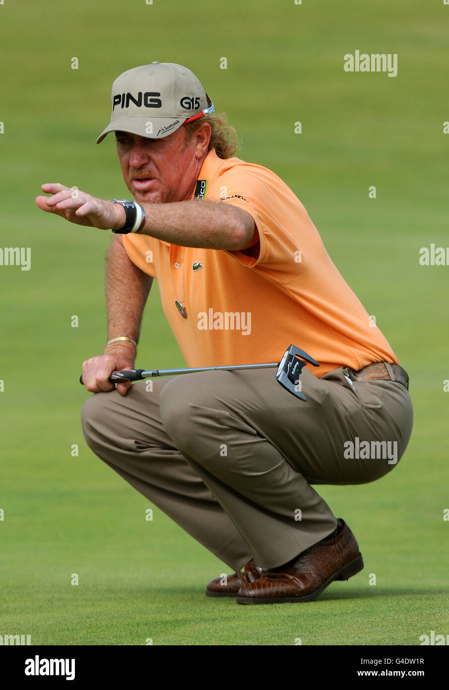 Spain's Miguel Angel Jimenez during The Open at Royal St