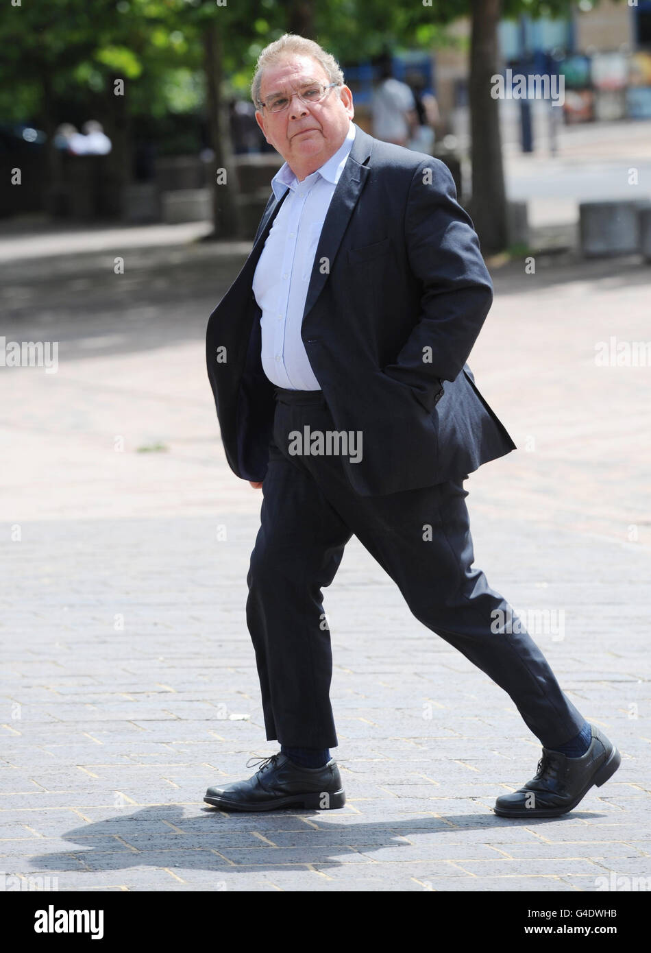 Lord Hanningfield, 70, arrives at Maidstone Crown Court in Kent, where he was due to be sentenced after he was found guilty of fraudulently claiming nearly 14,000 in the final parliamentary expenses trial. Stock Photo