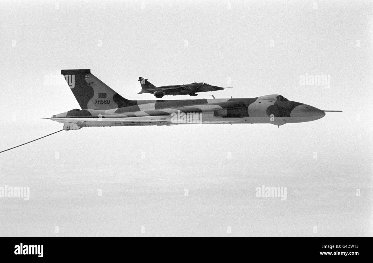 Aviation Last Vulcan Flight RAF Waddington Stock Photo Alamy