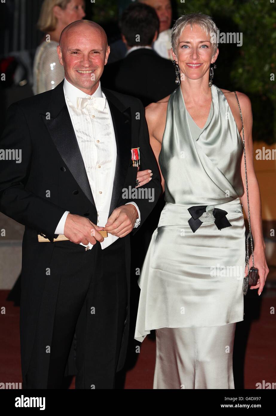 Jean-Christophe Maillot and wife Valentine arriving for the official dinner  for Prince Albert II of Monaco and Charlene Wittstock at the Monte Carlo  Opera House Stock Photo - Alamy