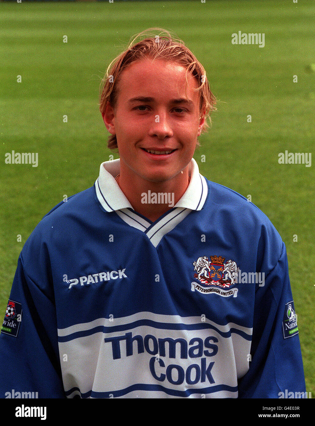 PETERBOROUGH UNITED FC. DANIEL FRENCH OF PETERBOROUGH UNITED FOOTBALL CLUB  AT THE LONDON ROAD GROUND Stock Photo - Alamy