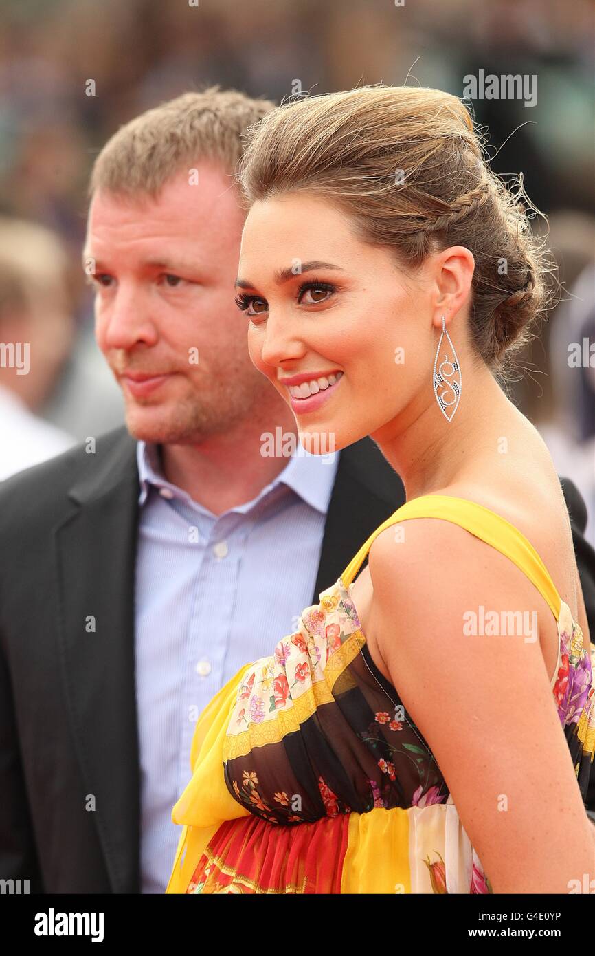 Guy Ritchie and girlfriend Jacqui Ainsley arriving for the world premiere of Harry Potter And The Deathly Hallows: Part 2. Stock Photo