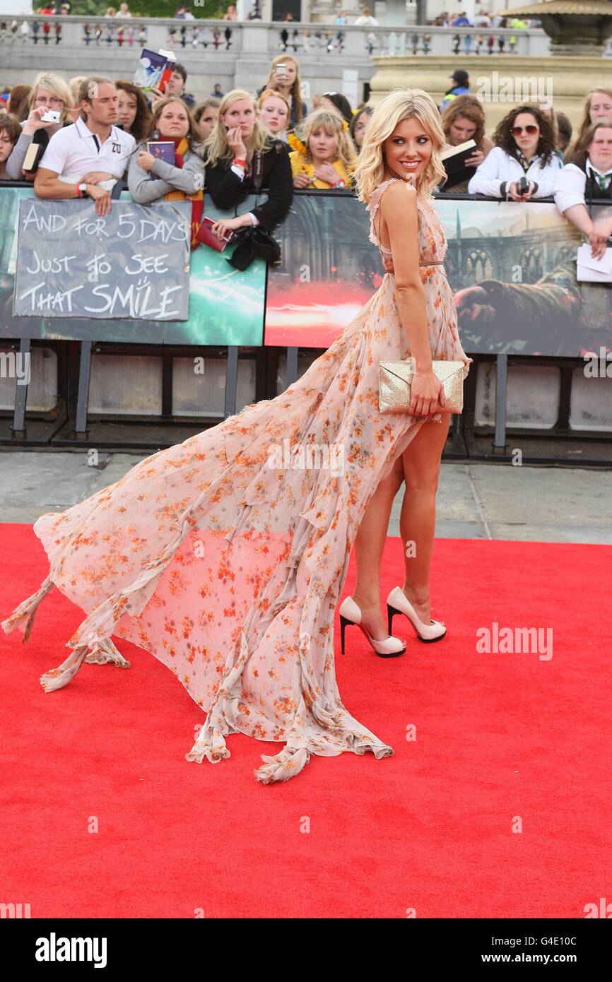 Mollie King arriving for the world premiere of Harry Potter And The Deathly Hallows: Part 2. Stock Photo