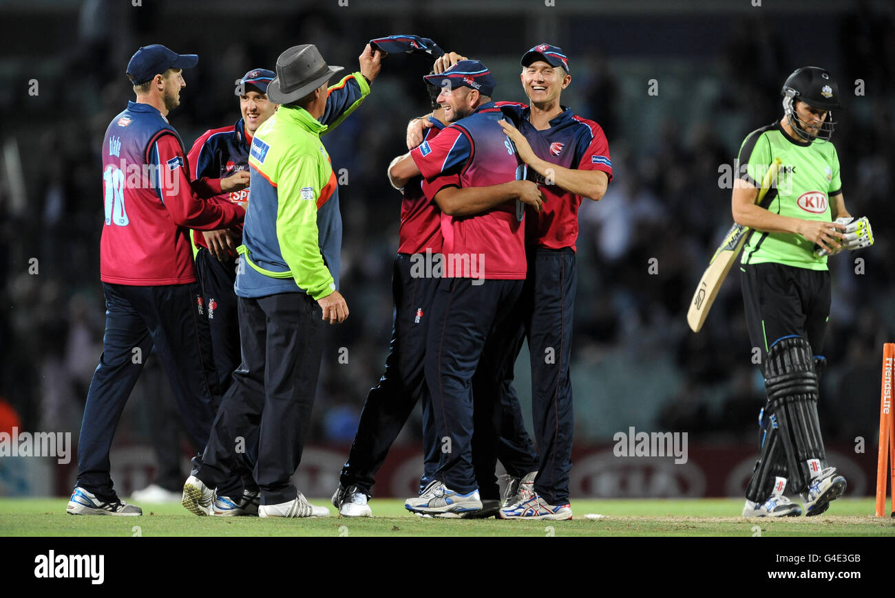 Cricket - Friends Life Twenty20 - South Group - Surrey Lions v Kent Spitfires - The Kia Oval Stock Photo