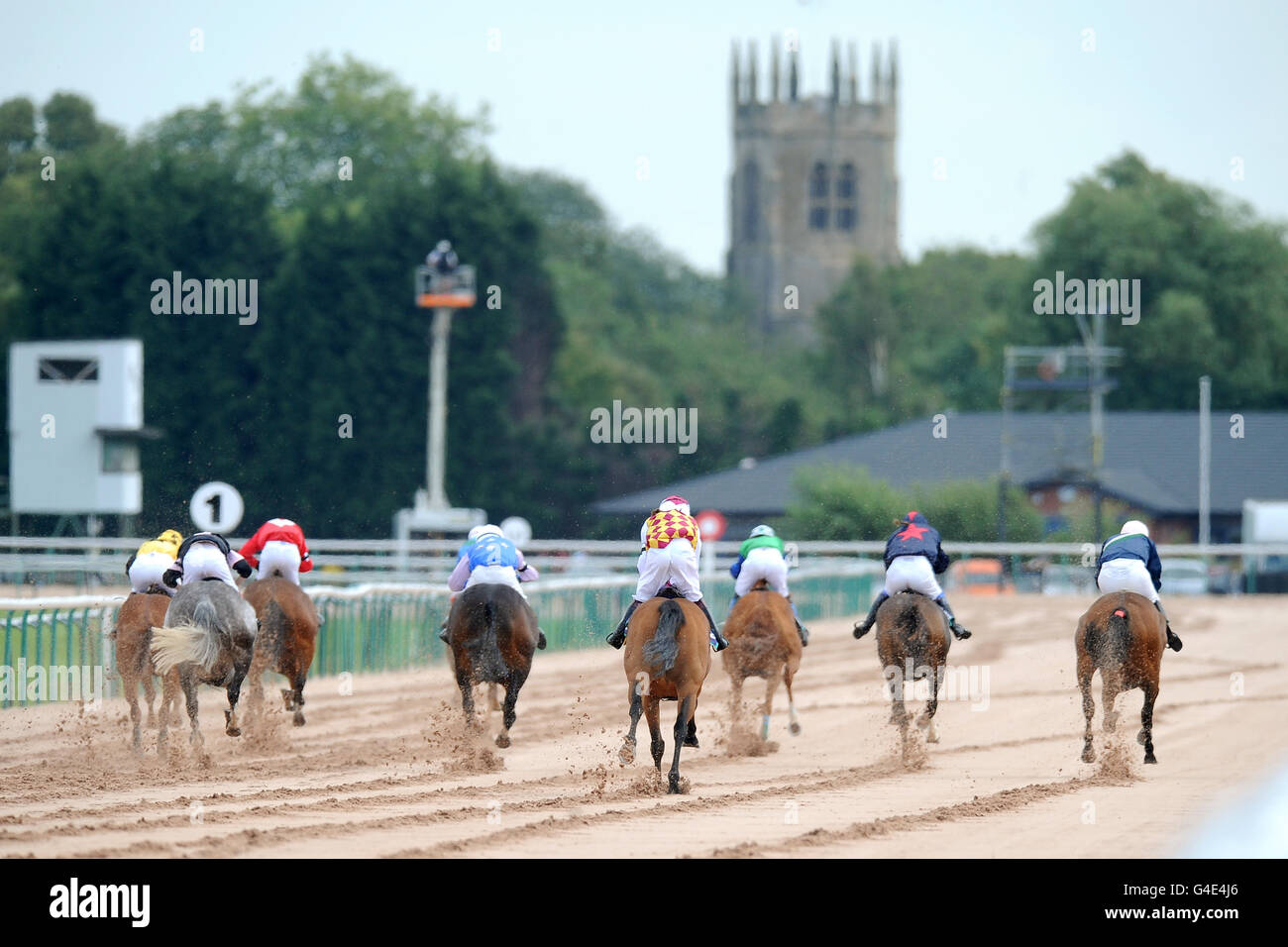 Horse Racing - Family Fun Day - Southwell Racecourse Stock Photo