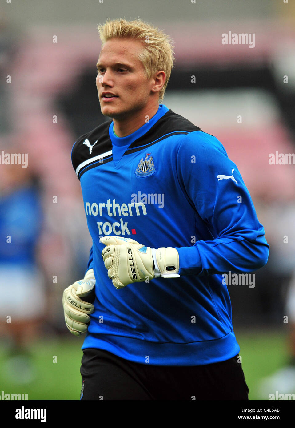 Soccer - Pre Season Friendly - Darlington v Newcastle United - The Darlington Arena Stock Photo