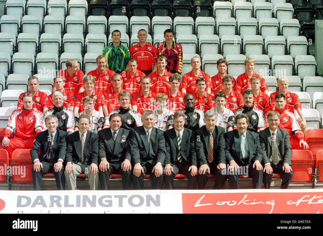 DARLINGTON FOOTBALL CLUB TEAM PHOTOGRAPH Stock Photo Alamy