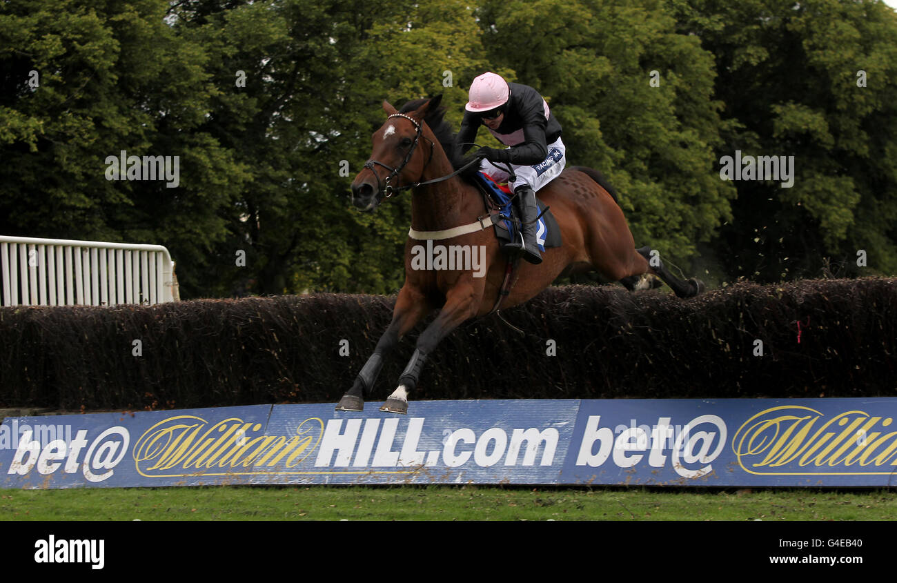 Horse Racing Worcester Racecourse. Jockey Aidan Coleman on Kiama