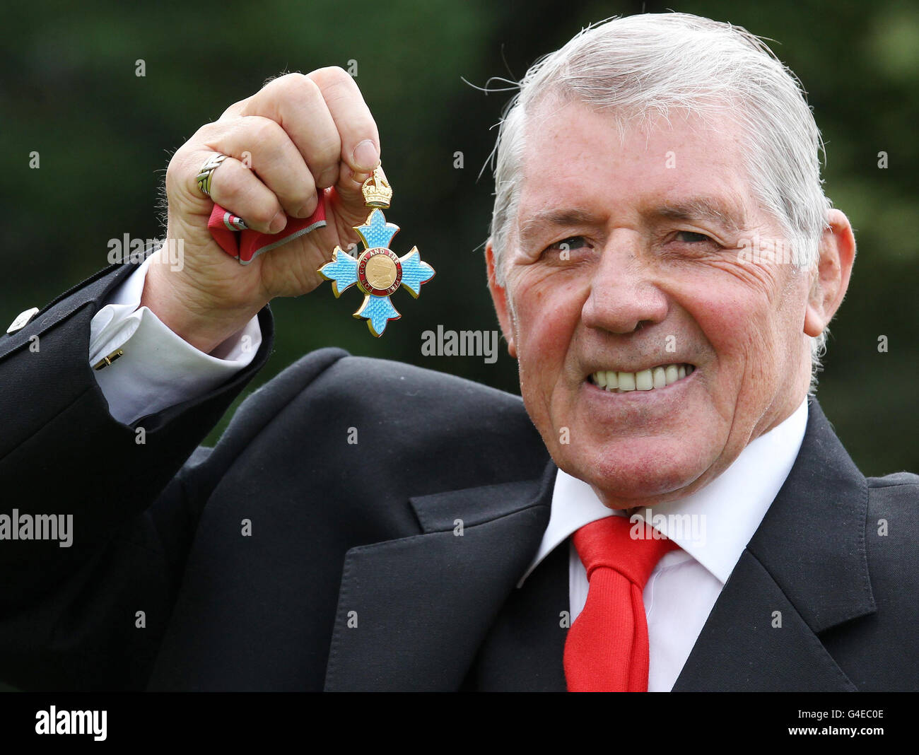 Dr Kerr with his CBE which he has received for services to judo