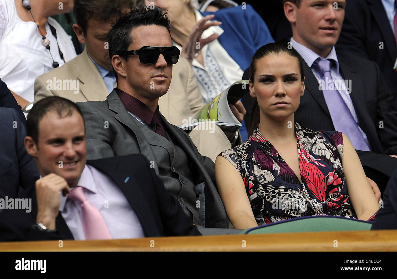 England Cricketer Kevin Pietersen And His Wife Jessica In The Royal G4ECG4 