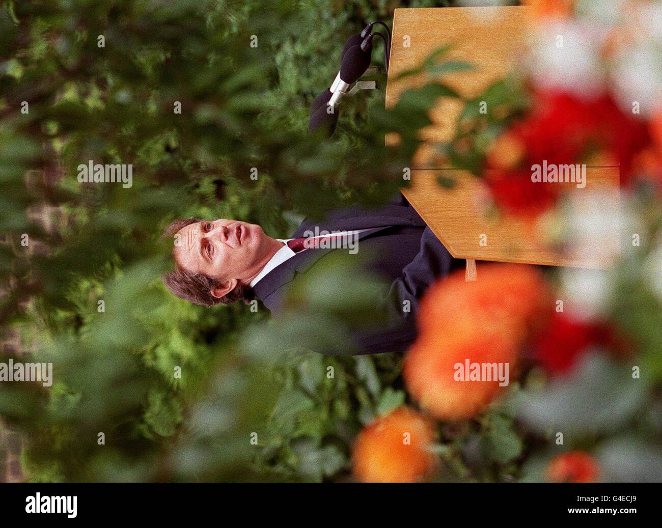 POLITICS BLAIR ADDRESS Stock Photo - Alamy