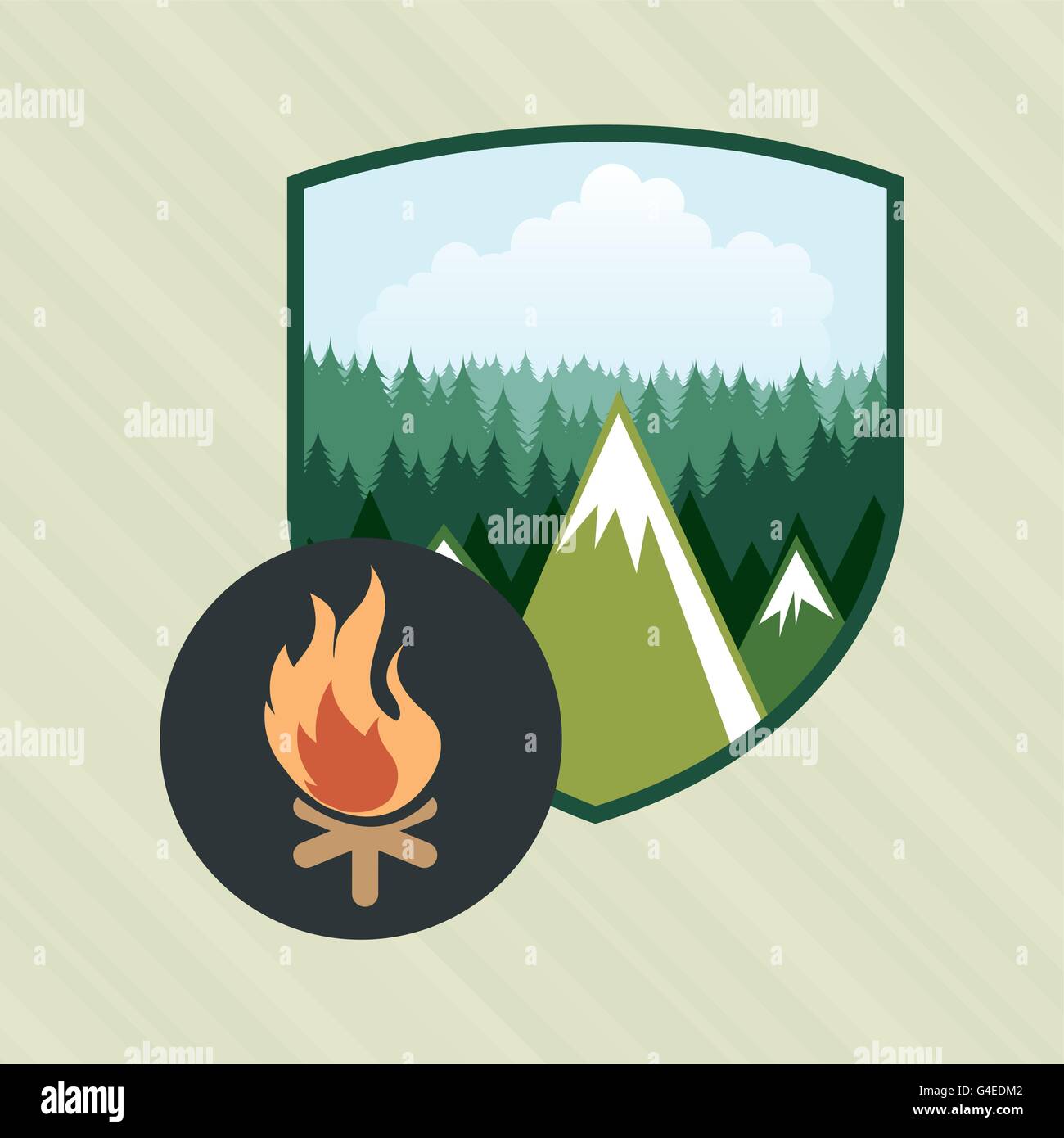 summer camp design Stock Vector Image & Art - Alamy