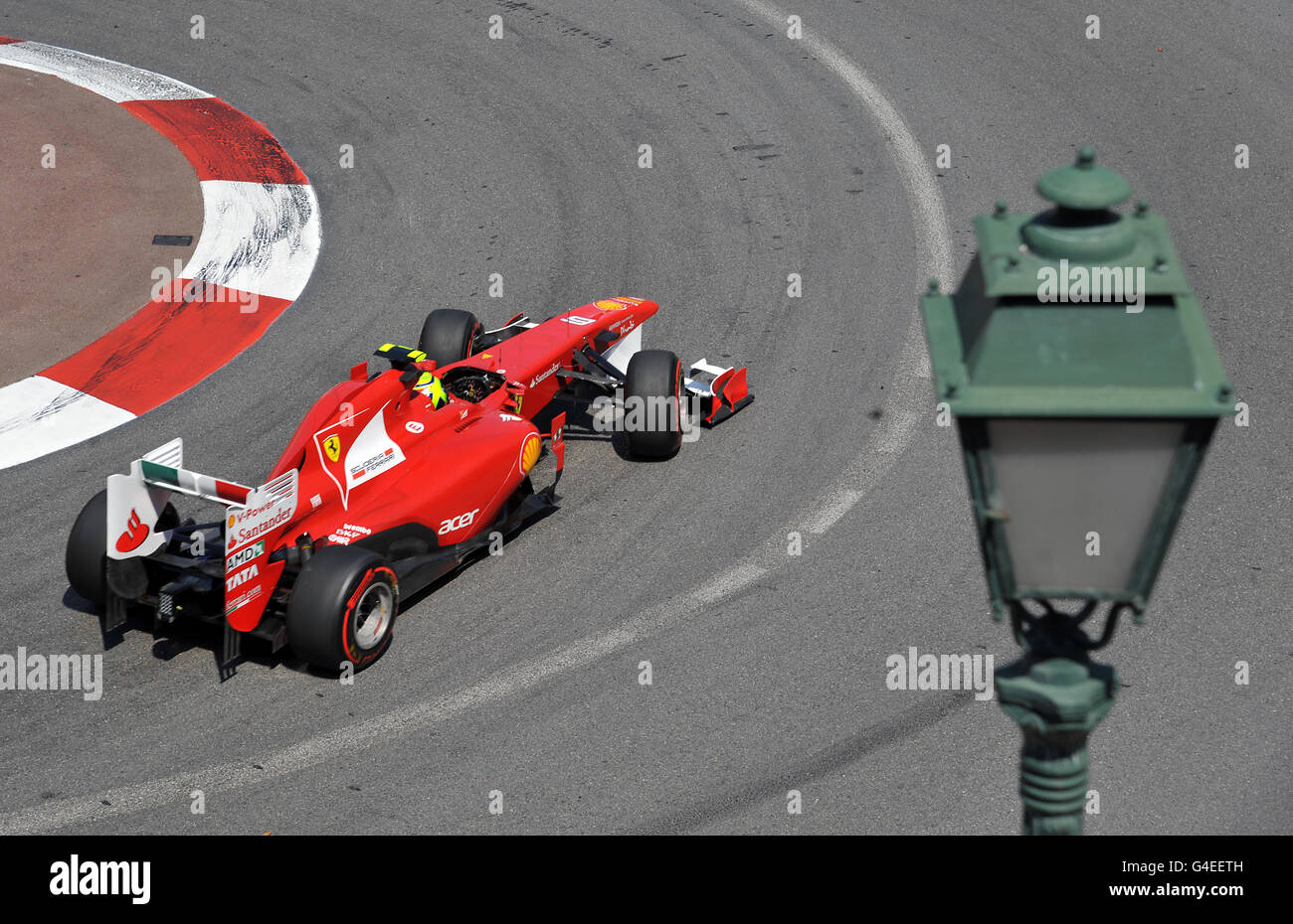 Motor Racing - Formula One World Championship - Monaco Grand Prix - Practice Day - Monaco. Ferrari's Felipe Massa during the Practice Session of the Monaco Grand Prix, Monte Carlo. Stock Photo