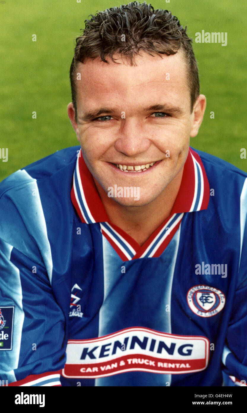 PA NEWS PHOTO 31/8/98 PAUL HOLLAND OF CHESTERFIELD F.C. Stock Photo