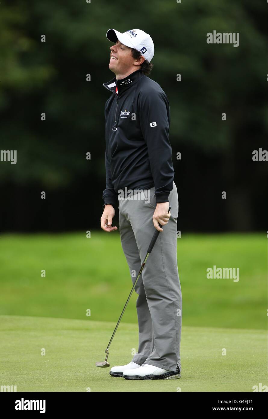 Golf - 2011 Irish Open - Day One - Killarney Golf and Fishing Club. Northern Ireland's Rory McIlroy shows his dejection during The first round of The Irish Open Stock Photo
