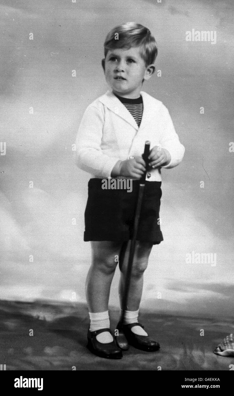 PA NEWS PHOTO 13/11/51  A PORTRAIT OF THE PRINCE OF WALES TAKEN A DAY BEFORE HIS THIRD BIRTHDAY Stock Photo