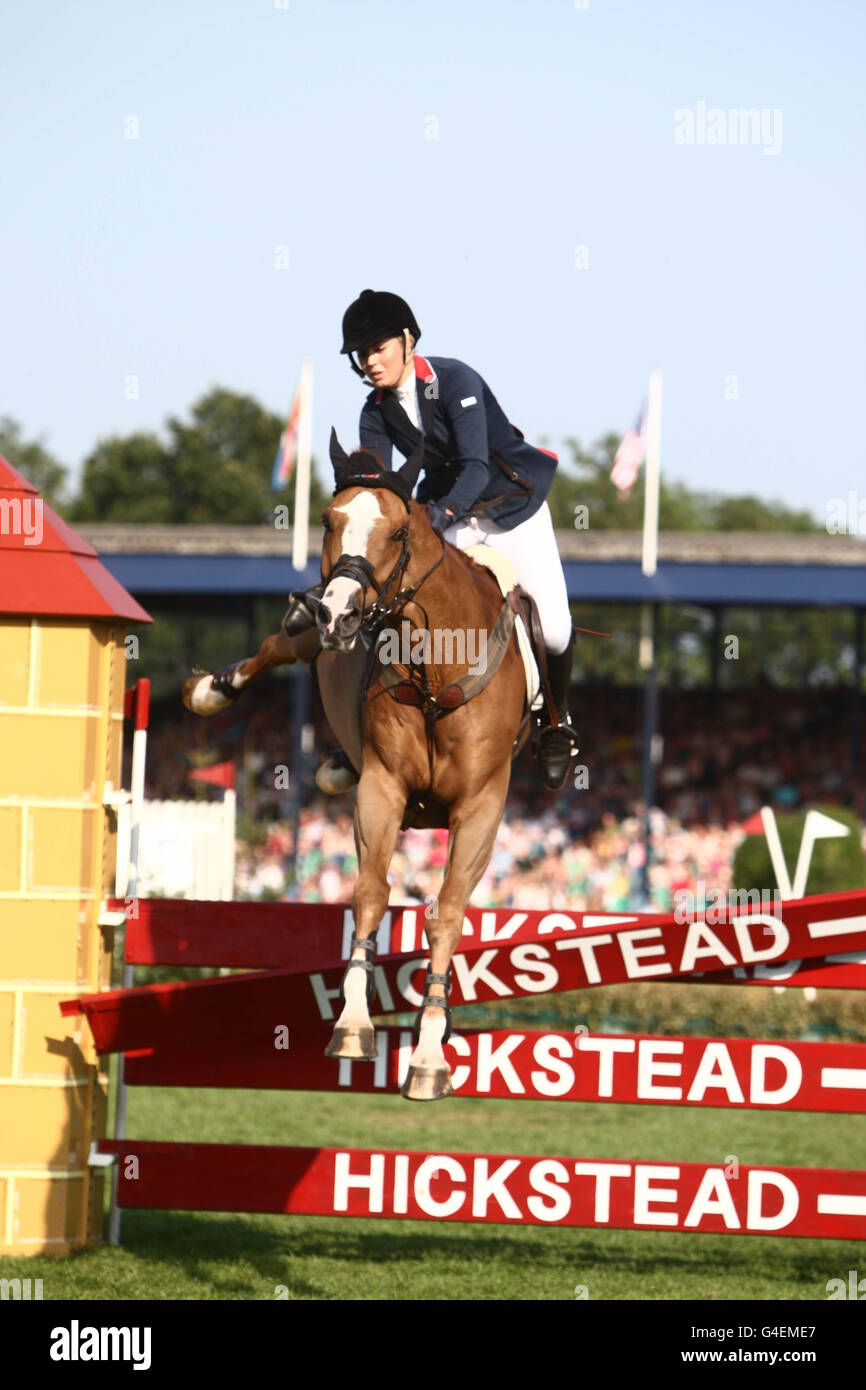 Equestrian - 2011 Longines Royal International Horse Show - Day Three - The All England Jumping Course - Hickstead Stock Photo