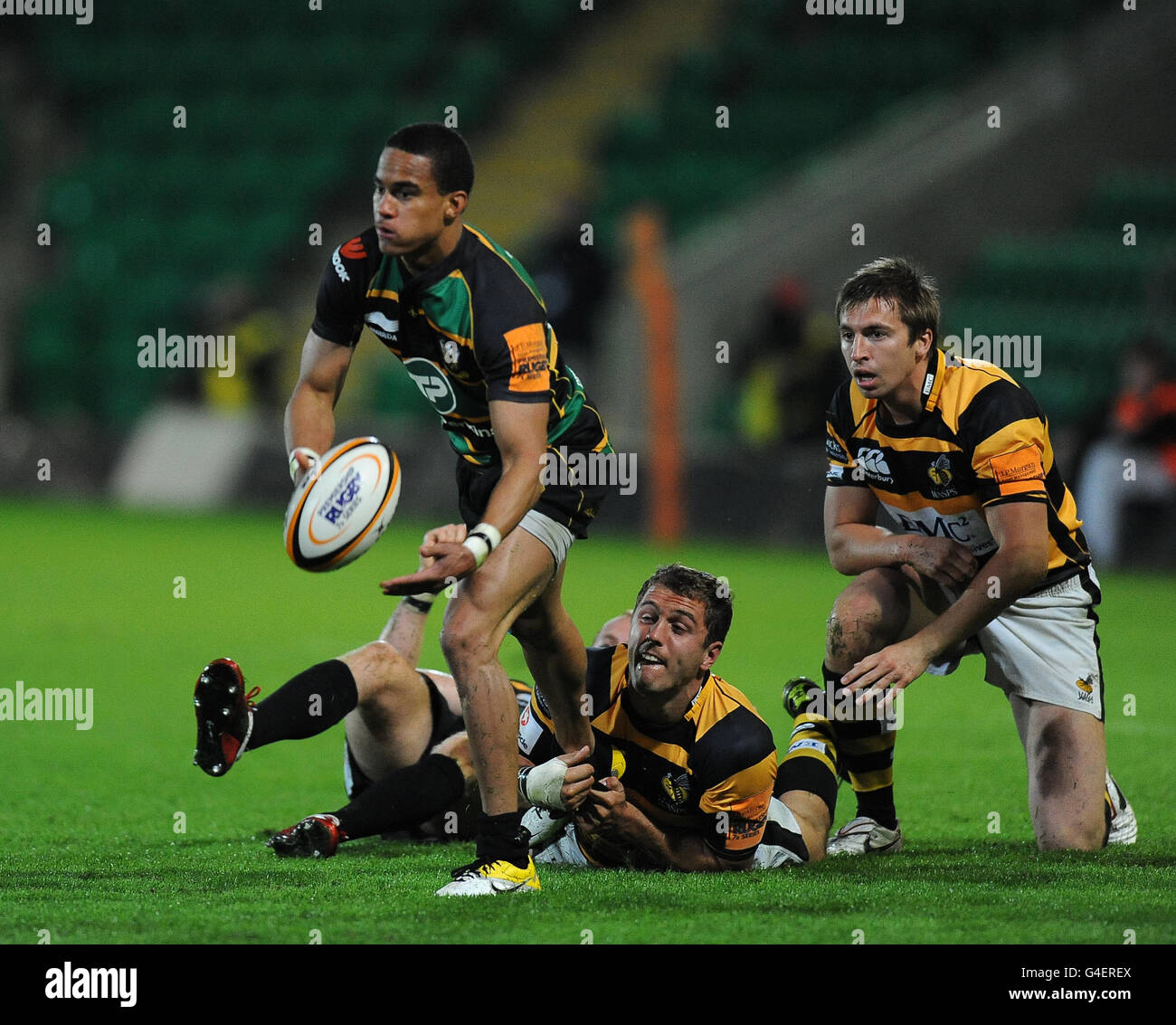 Rugby Union - J.P. Morgan Premiership Rugby 7s Series - Group B - Franklin's Gardens Stock Photo