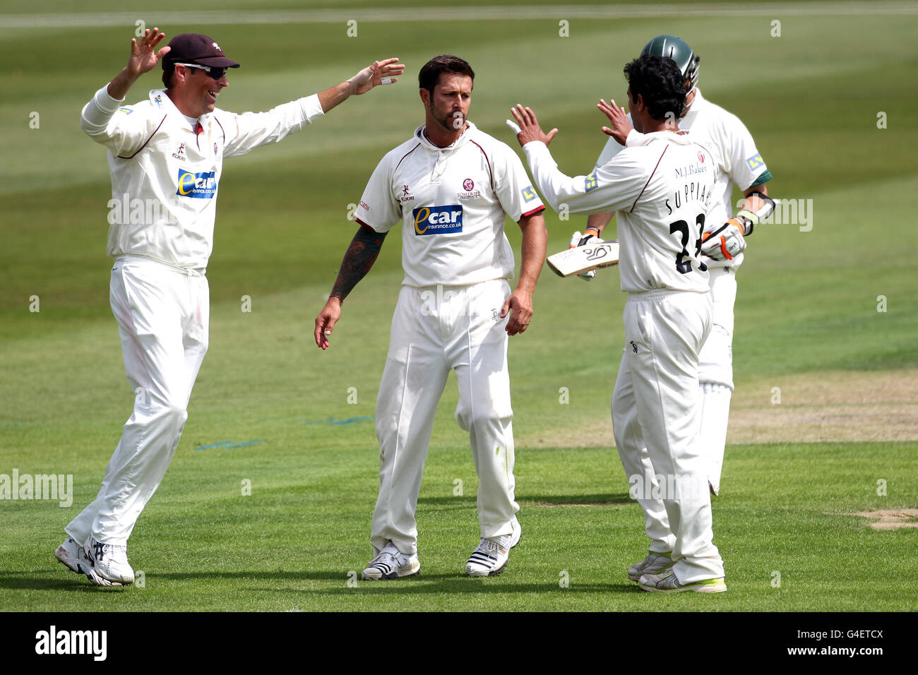 Cricket - Liverpool Victoria County Championship - Division One - Day One - Worcestershire v Somerset - New Road Stock Photo