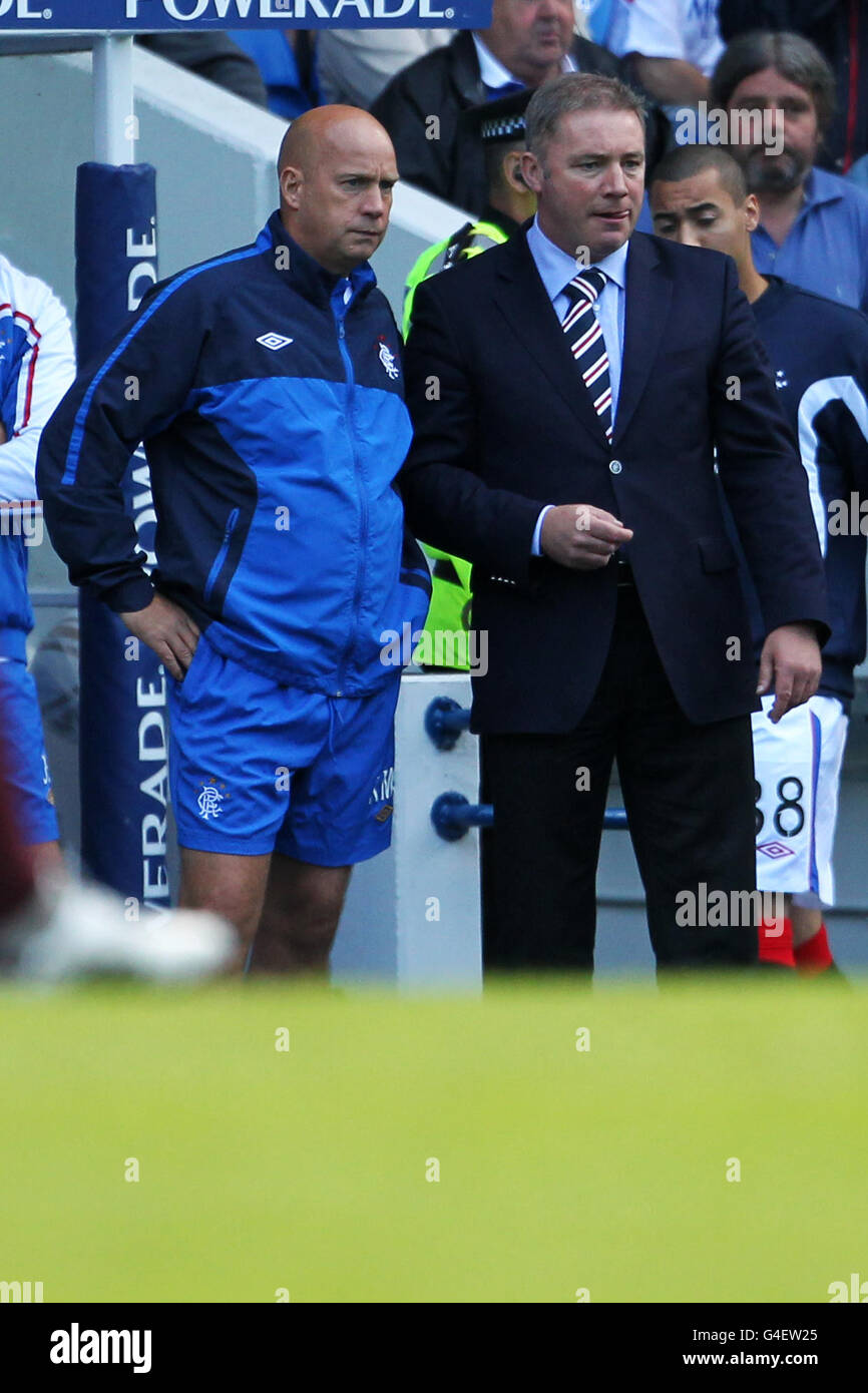Rangers' first team coach Kenny McDowall (left) and manager Ally