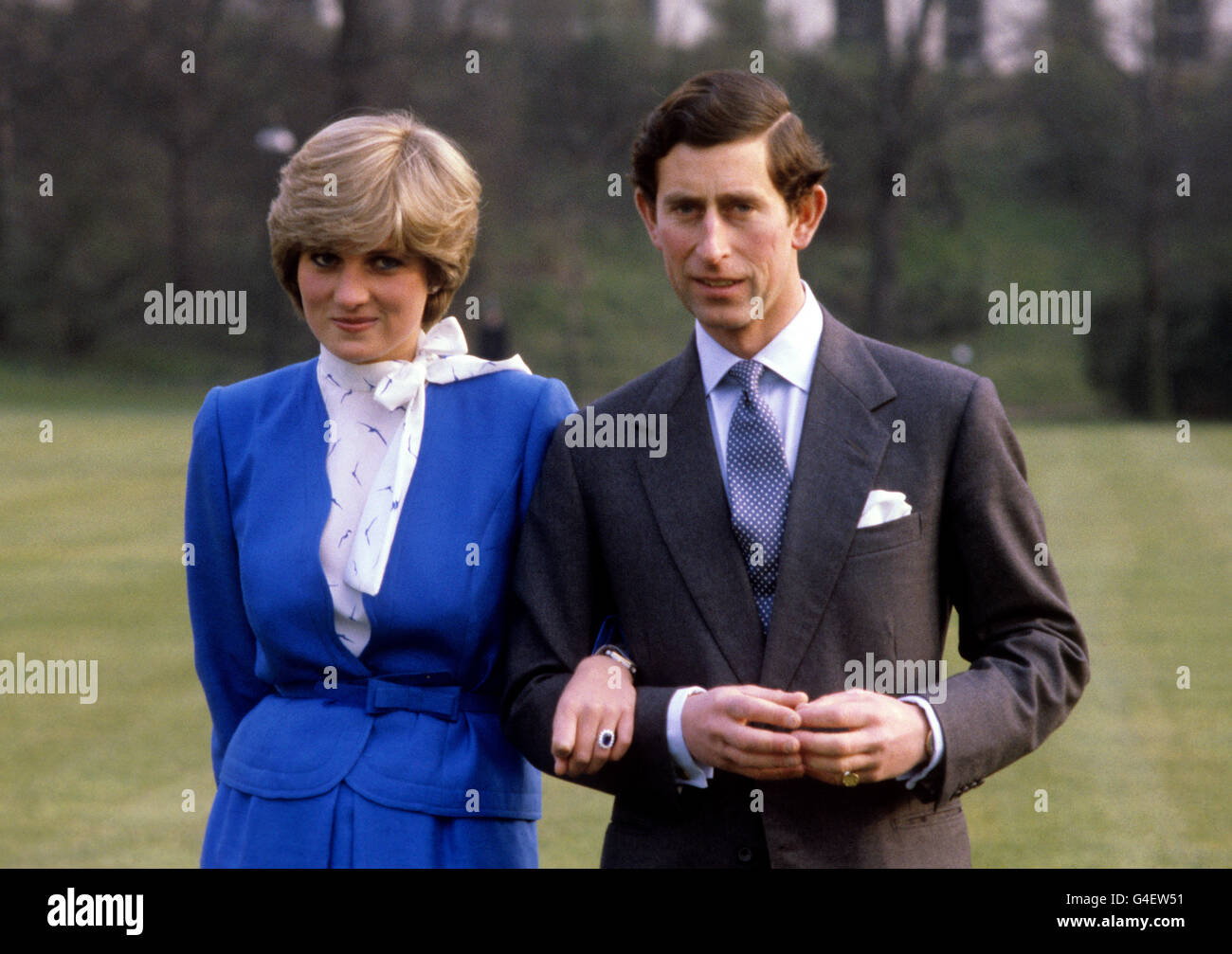 Charles And Diana Engagement High Resolution Stock Photography and