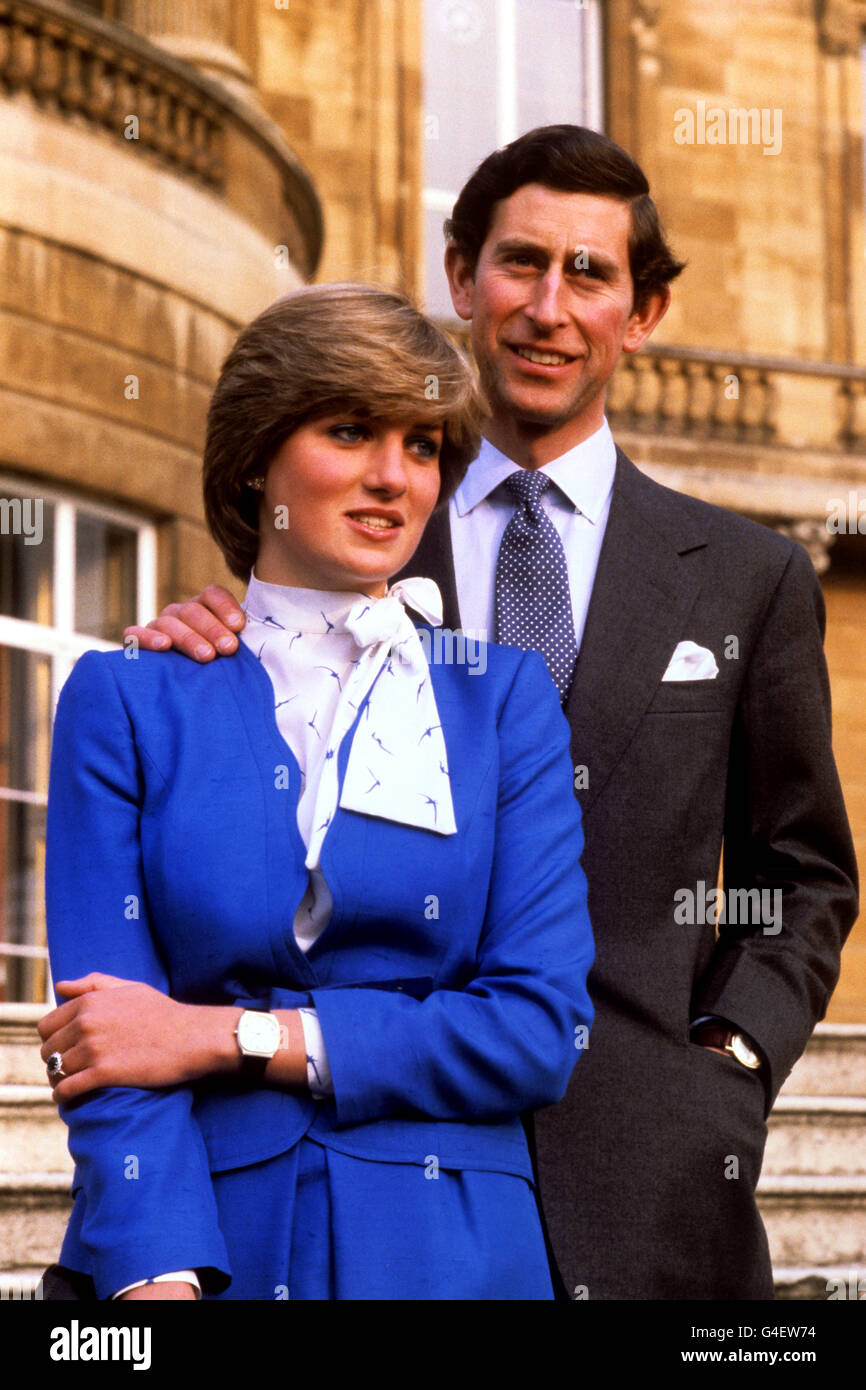 Prince Charles And Lady Diana Spencer Engagement Buckingham Palace Stock Photo Alamy