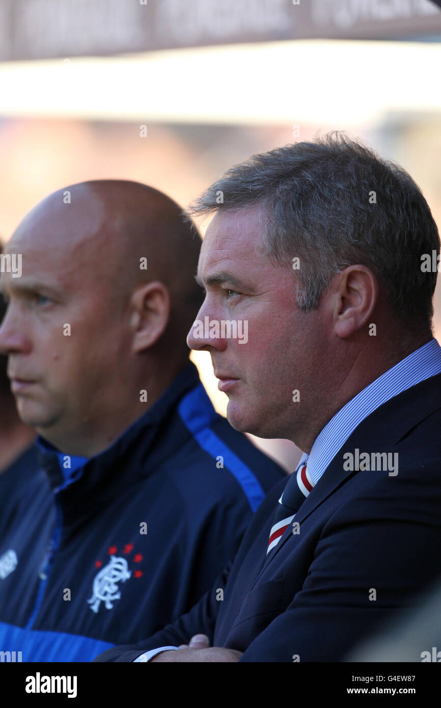 Rangers' First Team Coach Kenny McDowall (left) and manager Ally