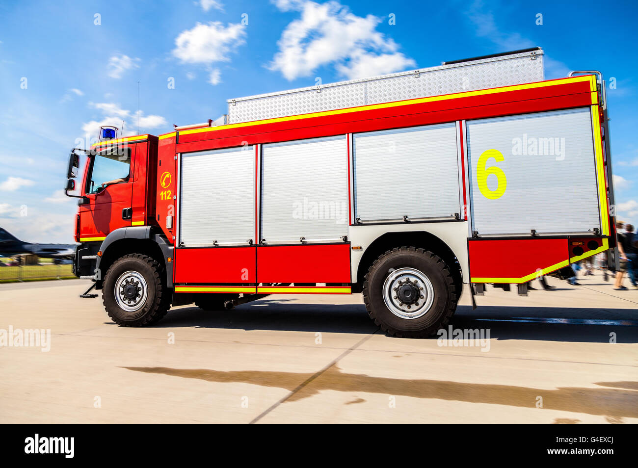 german fire truck Stock Photo