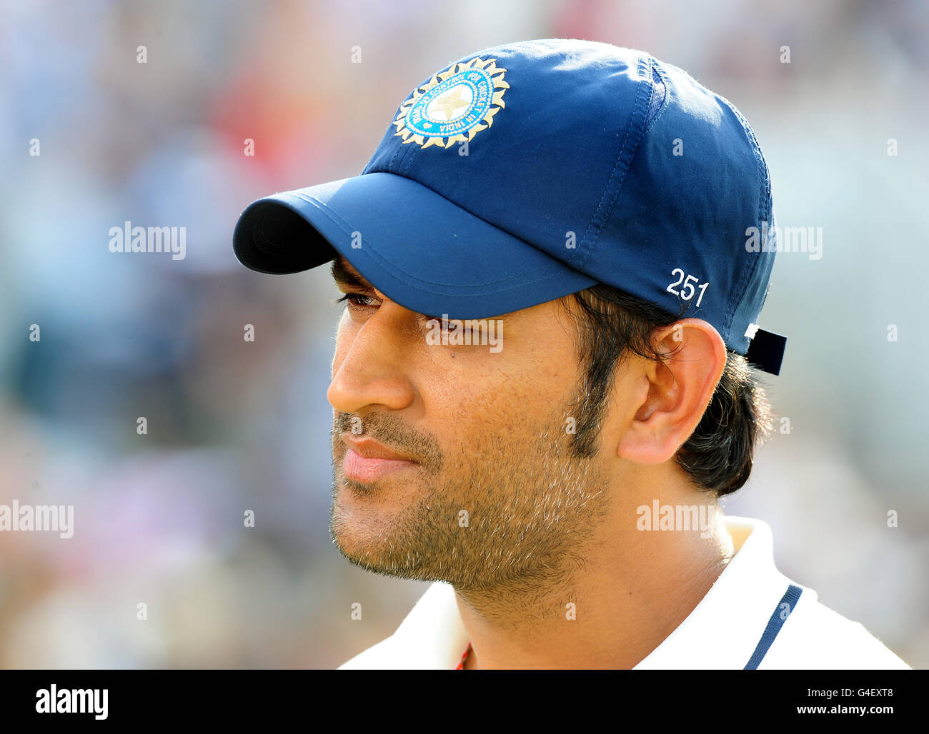 India's Mahendra Singh Dhoni during the second npower test match ...