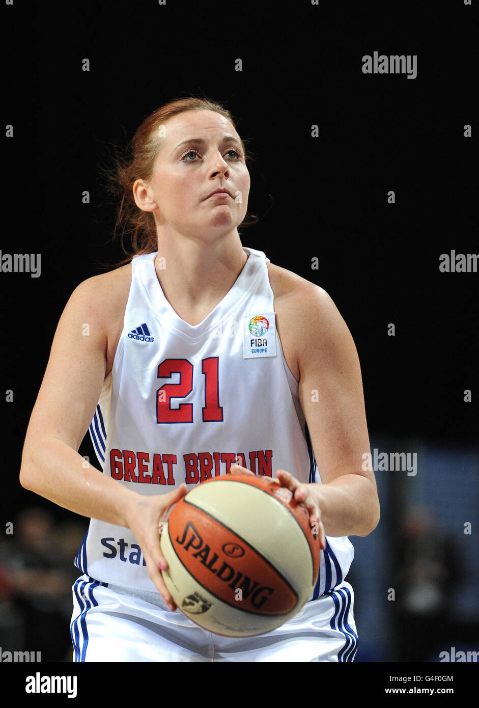 Basketball - WNBA Live - Great Britain v Atlanta Dream - MEN Arena. Great Britain's Rose Anderson during to the WNBA Live match at the MEN Arena, Manchester. Stock Photo